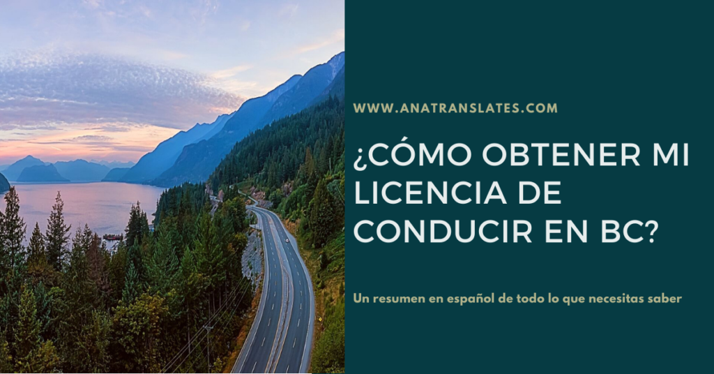 licencia de conducir en British Columbia